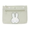 Bolso escolar portatodo safta grande 2 cremallera reciclado y repelente agua miffy niebla 160x230x30 mm