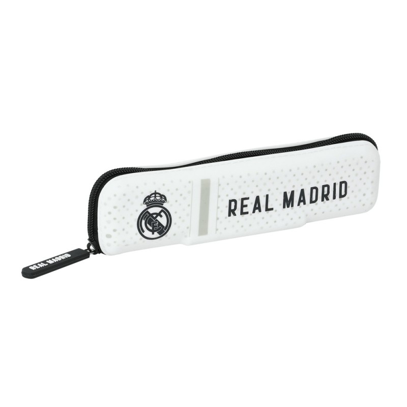 Bolso escolar portatodo safta estrecho silicona real madrid 1 equipacion 24/25 55x200x20 mm