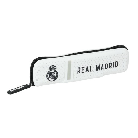 Bolso escolar portatodo safta estrecho silicona real madrid 1 equipacion 24/25 55x200x20 mm