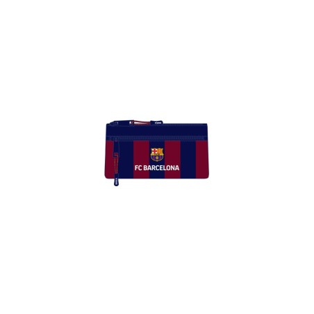 Bolso escolar portatodo safta dos cremalleras f.c. barcelona 110x220x10 mm
