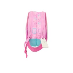 Bolso escolar portatodo safta doble gabby s dollhouse party 80x210x60 mm