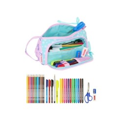 Bolso escolar portatodo safta con bolsillo desplegable lleno frozen ii cool days 110x200x85 mm