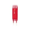 Plumier escolar safta triple 36 piezas sevilla f.c. corporativa 195x125x55 mm