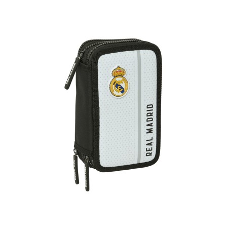 Plumier escolar safta triple 36 piezas real madrid 1 equipacion 24/25 195x125x55 mm
