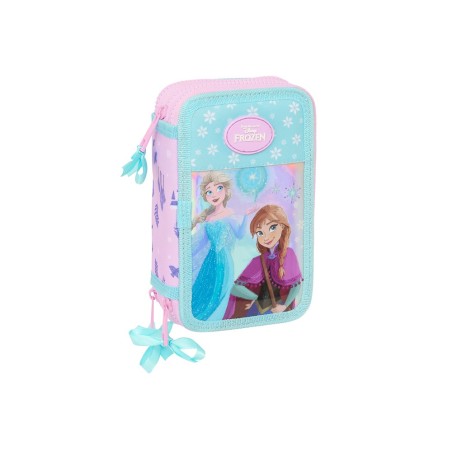 Plumier escolar safta triple 36 piezas frozen ii cool days 195x125x55 mm
