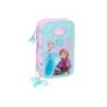 Plumier escolar safta triple 36 piezas frozen ii cool days 195x125x55 mm