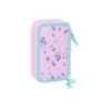 Plumier escolar safta triple 36 piezas frozen ii cool days 195x125x55 mm