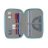 Plumier escolar safta triple 36 piezas bluey 195x125x55 mm