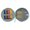 Plumier escolar safta redondo 18 piezas bluey 35x210 mm