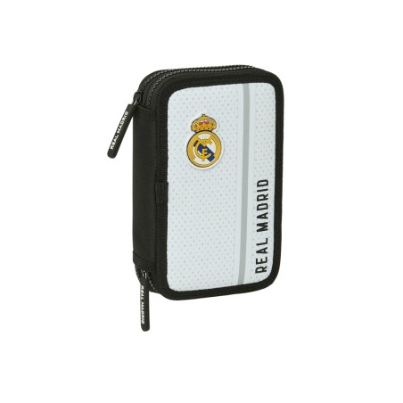 Plumier escolar safta doble pequeño 28 piezas real madrid 1 equipacion 24/25 195x125x40 mm