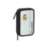 Plumier escolar safta doble pequeño 28 piezas real madrid 1 equipacion 24/25 195x125x40 mm