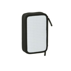 Plumier escolar safta doble pequeño 28 piezas real madrid 1 equipacion 24/25 195x125x40 mm