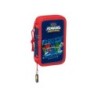 Plumier escolar safta doble pequeño 28 piezas pjmasks ready 195x125x40 mm
