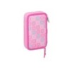 Plumier escolar safta doble pequeño 28 piezas gabby s dollhouse party 195x125x40 mm