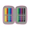 Plumier escolar safta doble pequeño 28 piezas gabby s dollhouse party 195x125x40 mm
