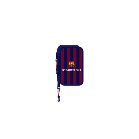Plumier escolar safta doble pequeño 28 piezas f.c. barcelona 195x125x40 mm