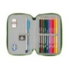 Plumier escolar safta doble pequeño 28 piezas resistente al agua real betis balompie 195x125x40 mm