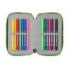 Plumier escolar safta doble pequeño 28 piezas resistente al agua real betis balompie 195x125x40 mm