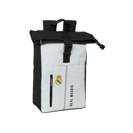 Mochila safta solapa para portatil 15,6'' real madrid 1 equipacion 24/25 420x280x130 mm