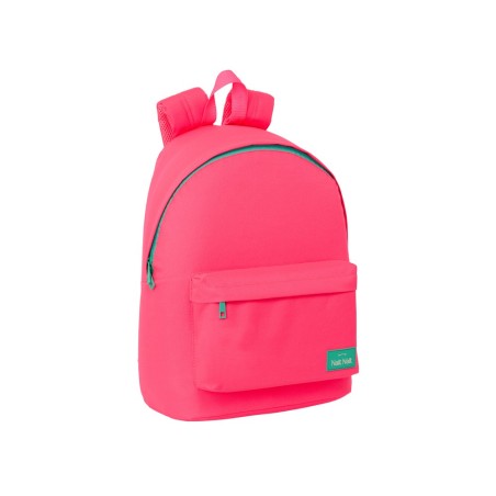 Mochila safta para portatil 14,1\ nait nait rosa fluor 410x310x160 mm
