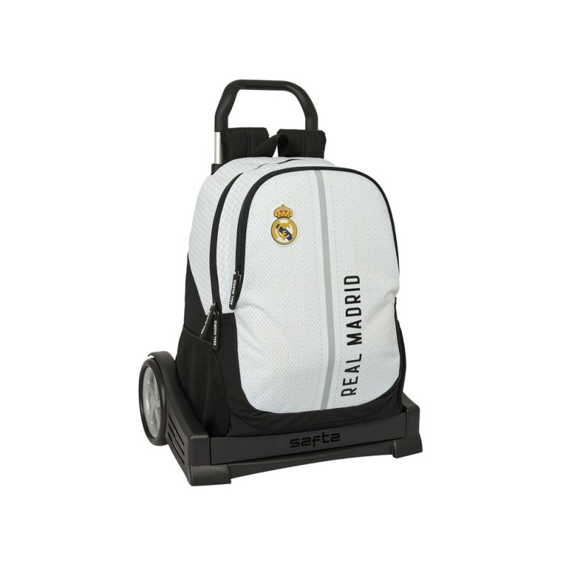 Mochila safta mod. 665 con carro evolution real madrid 1 equipacion 24/25 440x320x160 mm