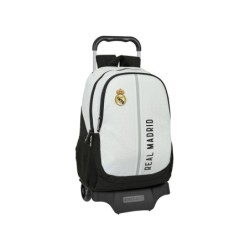 Mochila safta mod. 665 con carro 905 real madrid 1 equipacion 24/25 440x320x160 mm