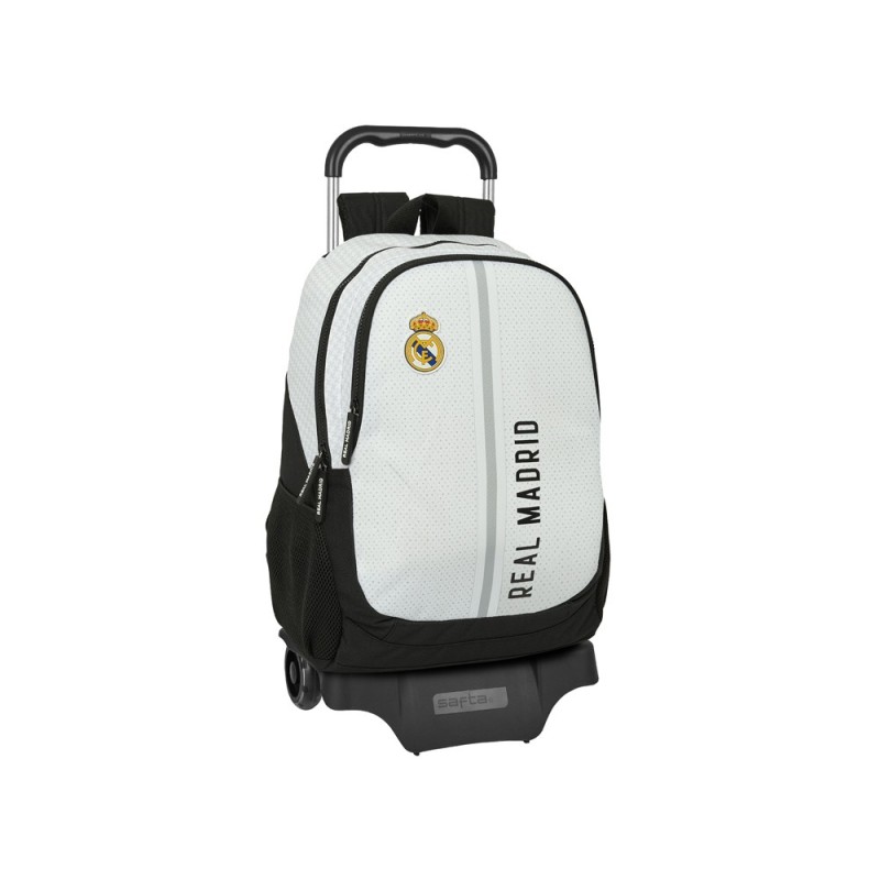 Mochila safta mod. 665 con carro 905 real madrid 1 equipacion 24/25 440x320x160 mm