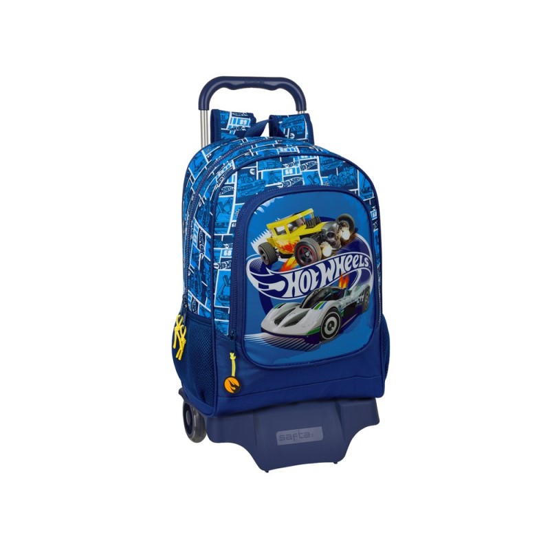 Mochila safta mod. 522 con carro 905 hot wheels sonny 420x320x150 mm