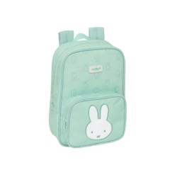 Mochila safta infantil reciclada y repelente agua miffy menta 280x200x80 mm