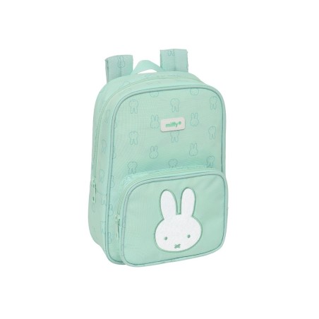 Mochila safta infantil reciclada y repelente agua miffy menta 280x200x80 mm
