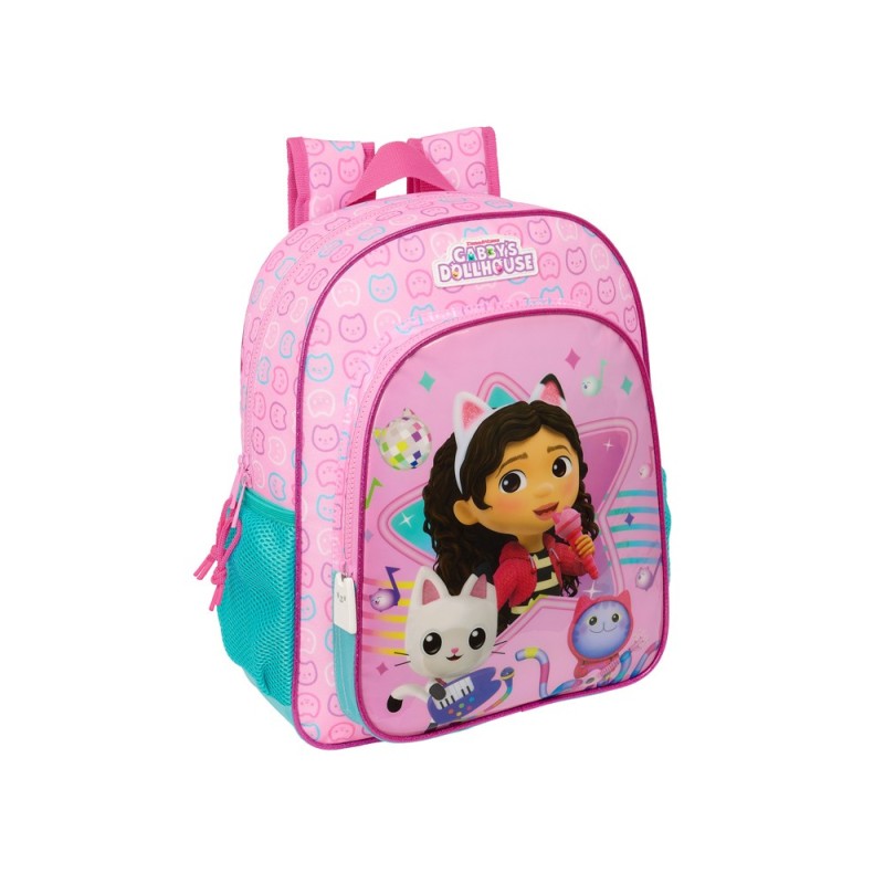 Mochila safta infantil adaptable a carro gabby s dollhouse party 340x260x110 mm