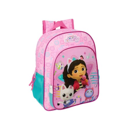 Mochila safta infantil adaptable a carro gabby s dollhouse party 340x260x110 mm