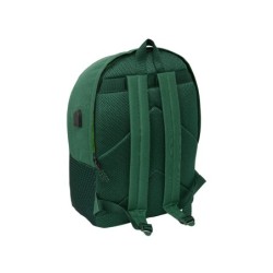 Mochila safta doble para portatil 15,6\  usb resistente agua real betis balompie 440x310x180 mm