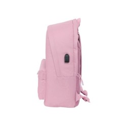 Mochila safta doble para portatil 15,6\  usb munich basics girl 440x310x180 mm