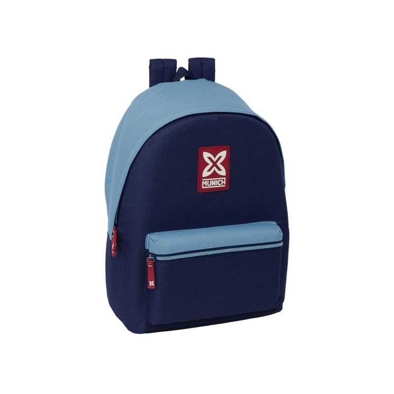 Mochila safta doble para portatil 15,6\  usb munich royal 440x310x180 mm