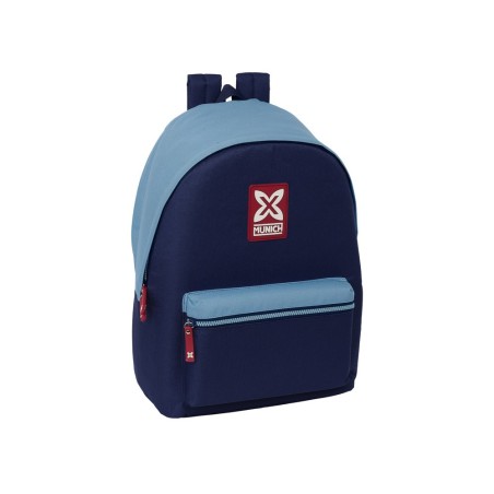 Mochila safta doble para portatil 15,6\  usb munich royal 440x310x180 mm