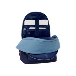 Mochila safta doble para portatil 15,6\  usb munich royal 440x310x180 mm
