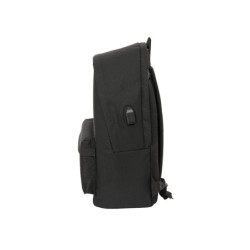 Mochila safta doble para portatil 15,6\  usb munich beat 440x310x180 mm