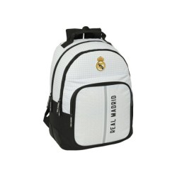 Mochila safta doble con cantoneras adaptable a carro real madrid 1 equipacion 24/25 420x320x150 mm