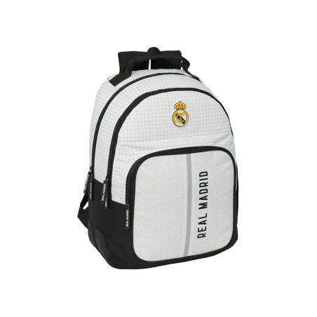 Mochila safta doble con cantoneras adaptable a carro real madrid 1 equipacion 24/25 420x320x150 mm