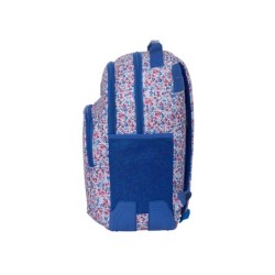 Mochila safta doble con cantoneras adaptable a carro nait nait floresistente coimbra azul 420x320x150 mm