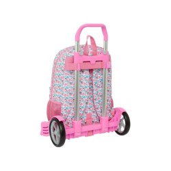 Mochila 758 con carro evolution reciclado safta moos floresistente 460x300x140 mm