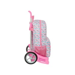 Mochila 758 con carro evolution reciclado safta moos floresistente 460x300x140 mm