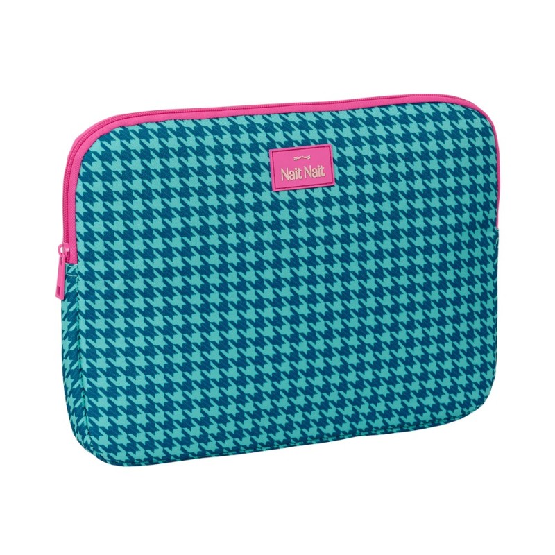 Funda para portatil 14'' safta nait nait pata de gallo verde 250x340x20 mm