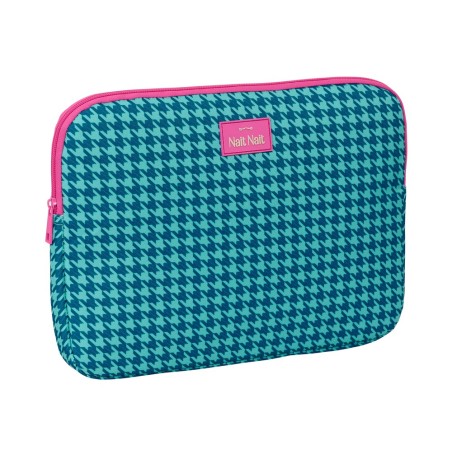 Funda para portatil 14'' safta nait nait pata de gallo verde 250x340x20 mm