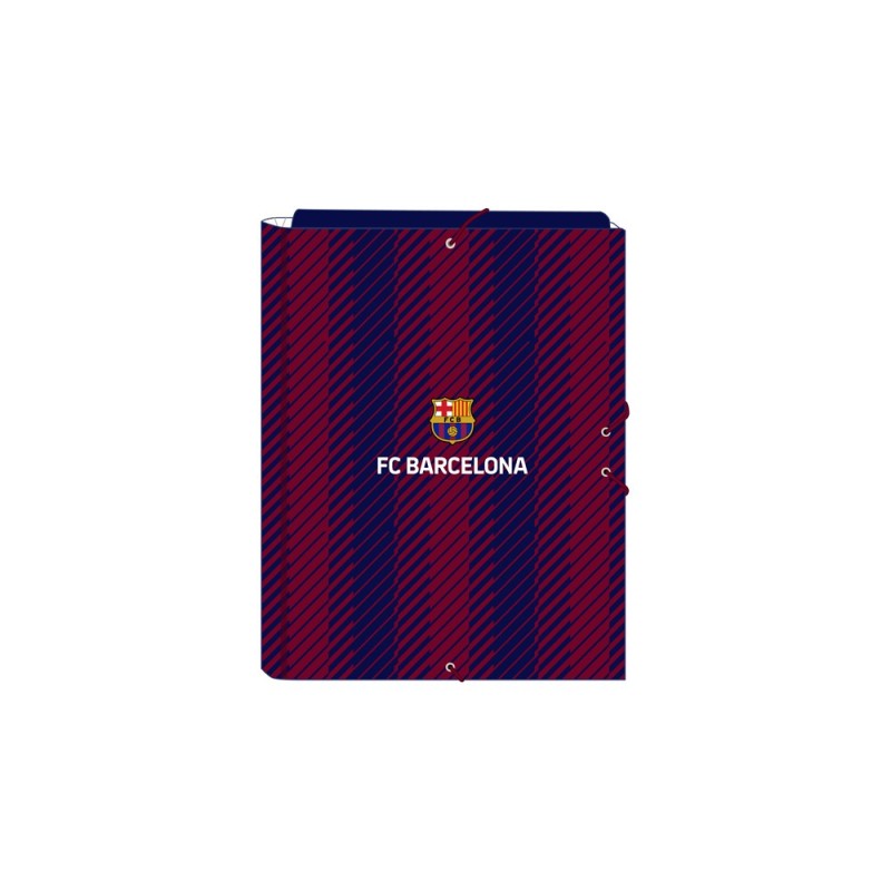 Carpeta carton folio gomas solapas safta f.c. barcelona