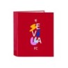 Carpeta safta 4 anillas lomo ancho carton folio sevilla f.c. corporativa