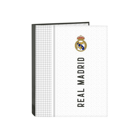 Carpeta safta 4 anillas mixtas carton folio real madrid 1 equipacion 24/25
