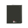 Carpeta safta 4 anillas mixtas carton folio real madrid 1 equipacion 24/25