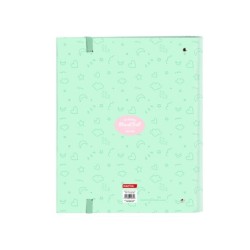 Carpeta safta 4 anillas de 35 mm con recambio din a4 100 hojas con goma y 5 separadores blackfit8 moon